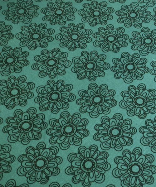green with brown flowers