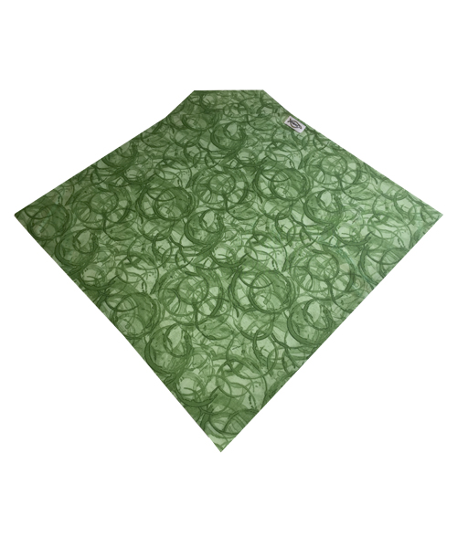 light Green with Darker Circles