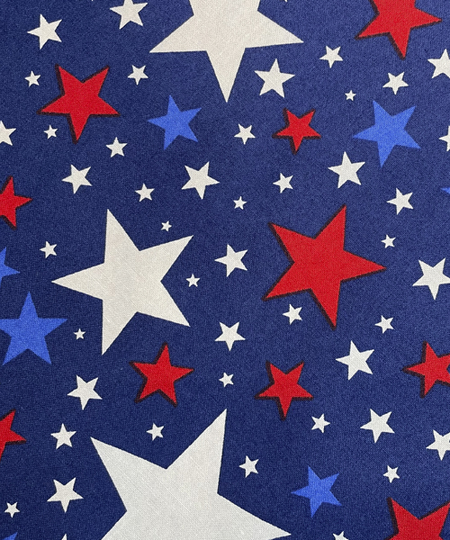 navy - red and white stars