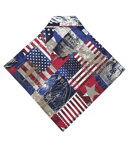 red/white/blue Flag