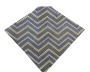 Gray with Gold Zigzag