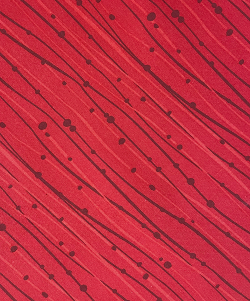 red with brown lines